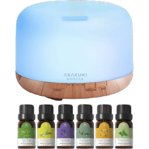 Asakuki 500ml Essential Oil Diffuser Asakuki 500ml Essential Oil Diffuser