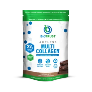 BioTrust Ageless Multi-Collagen Protein Powder Chocolate